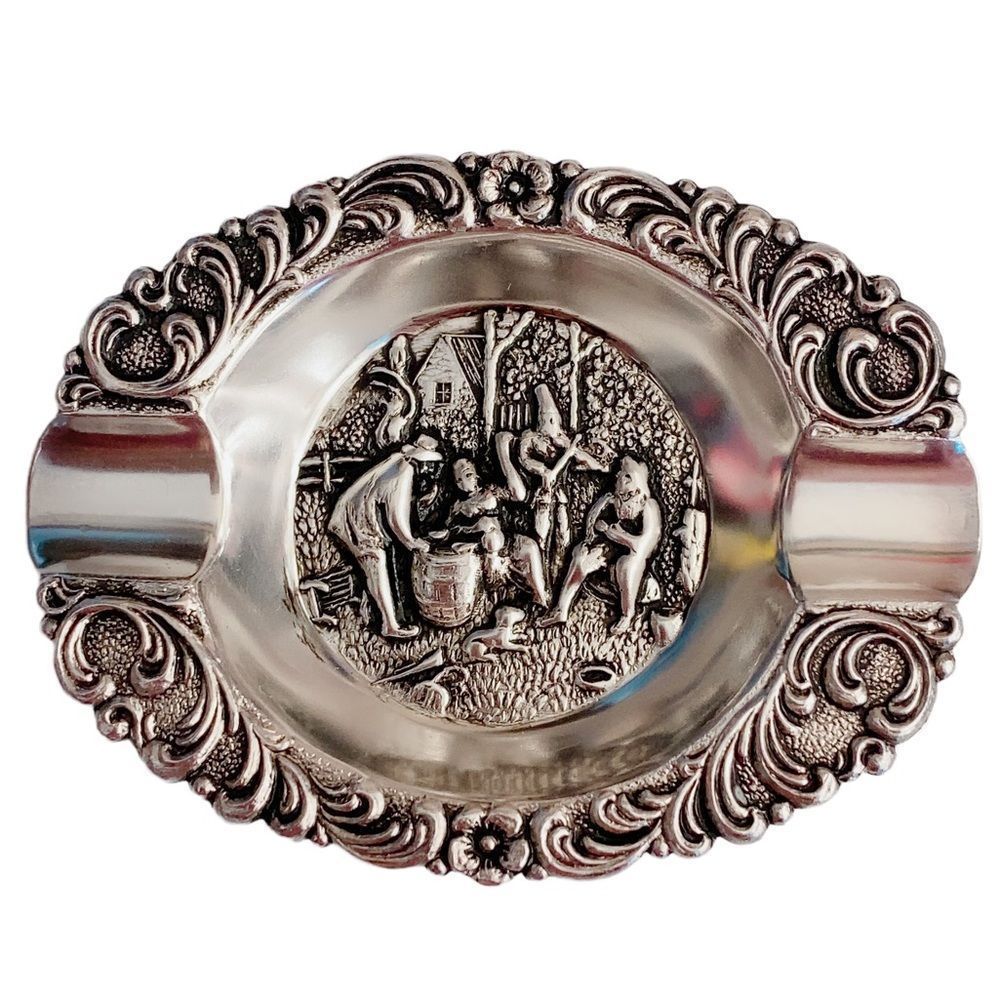 Vintage | Hans Jensen Denmark Ashtray 3D Modernist Artisan Ornate